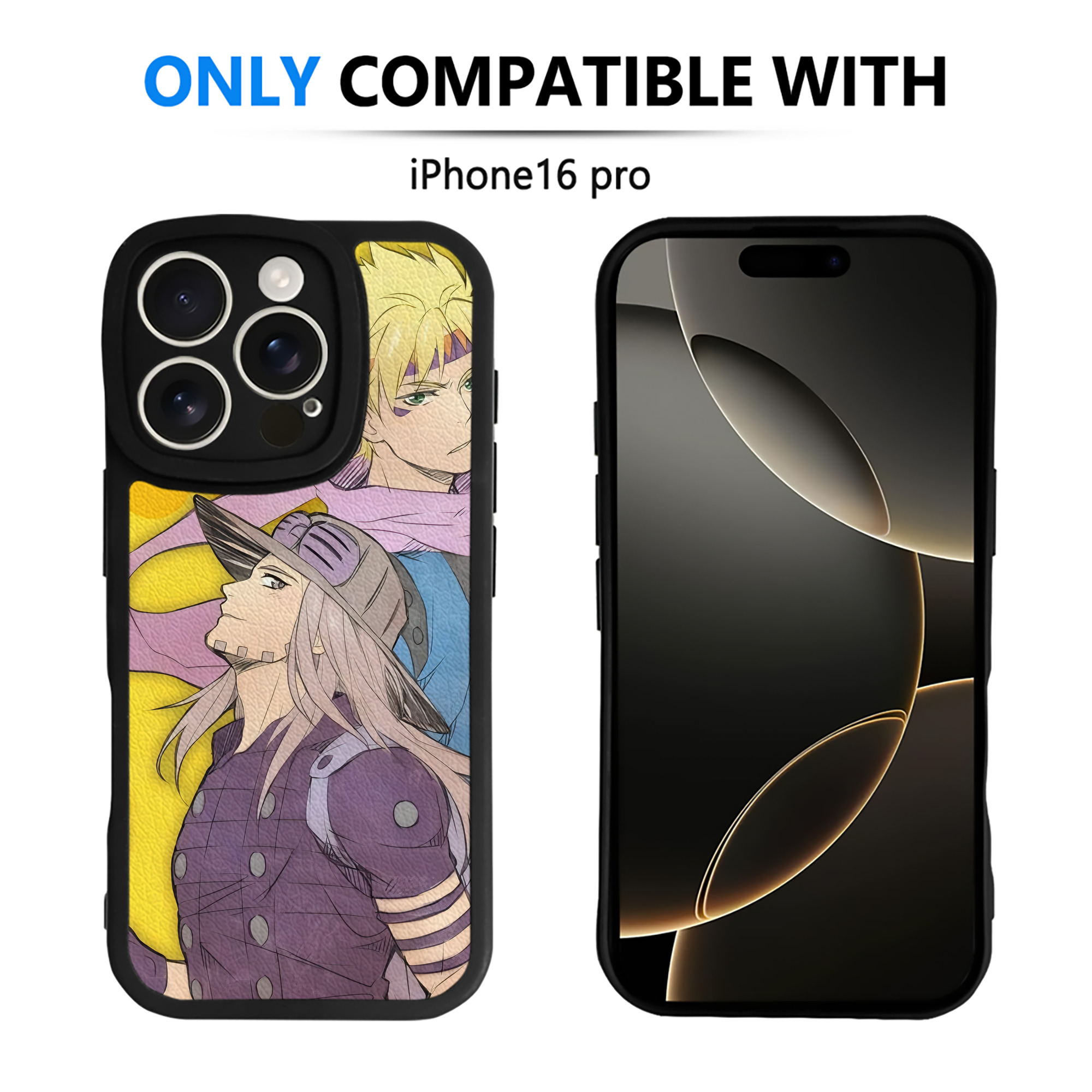 （画像用） ジョジョの奇妙な冒険 JoJo's Bizarre Adventure 【iPhone 16シリーズ対応】シリコンスマホケース（レザー調） 材質：シリコン